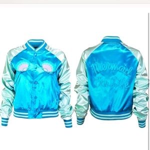 (NWT) Iron Fist Mermaid For Life Bomber Jacket
